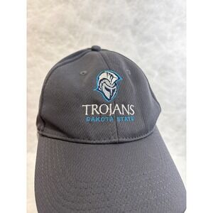 Sport-Tek Dakota State Trojans Youth Baseball Hat Gray Adjustable Mesh‎ Cap